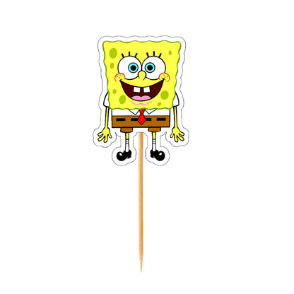 Spongebob Theme Cup Cake Topper