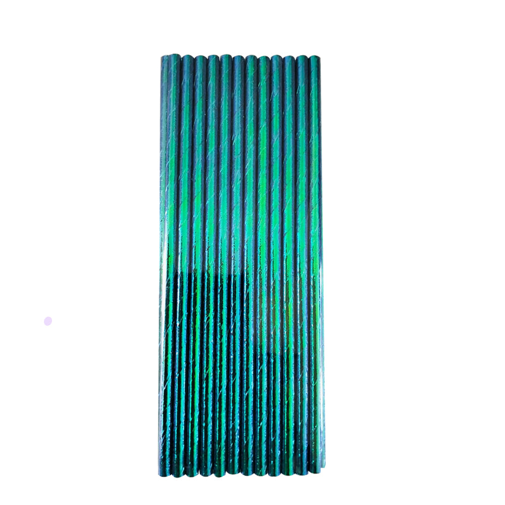 Iridescent Paper Straws