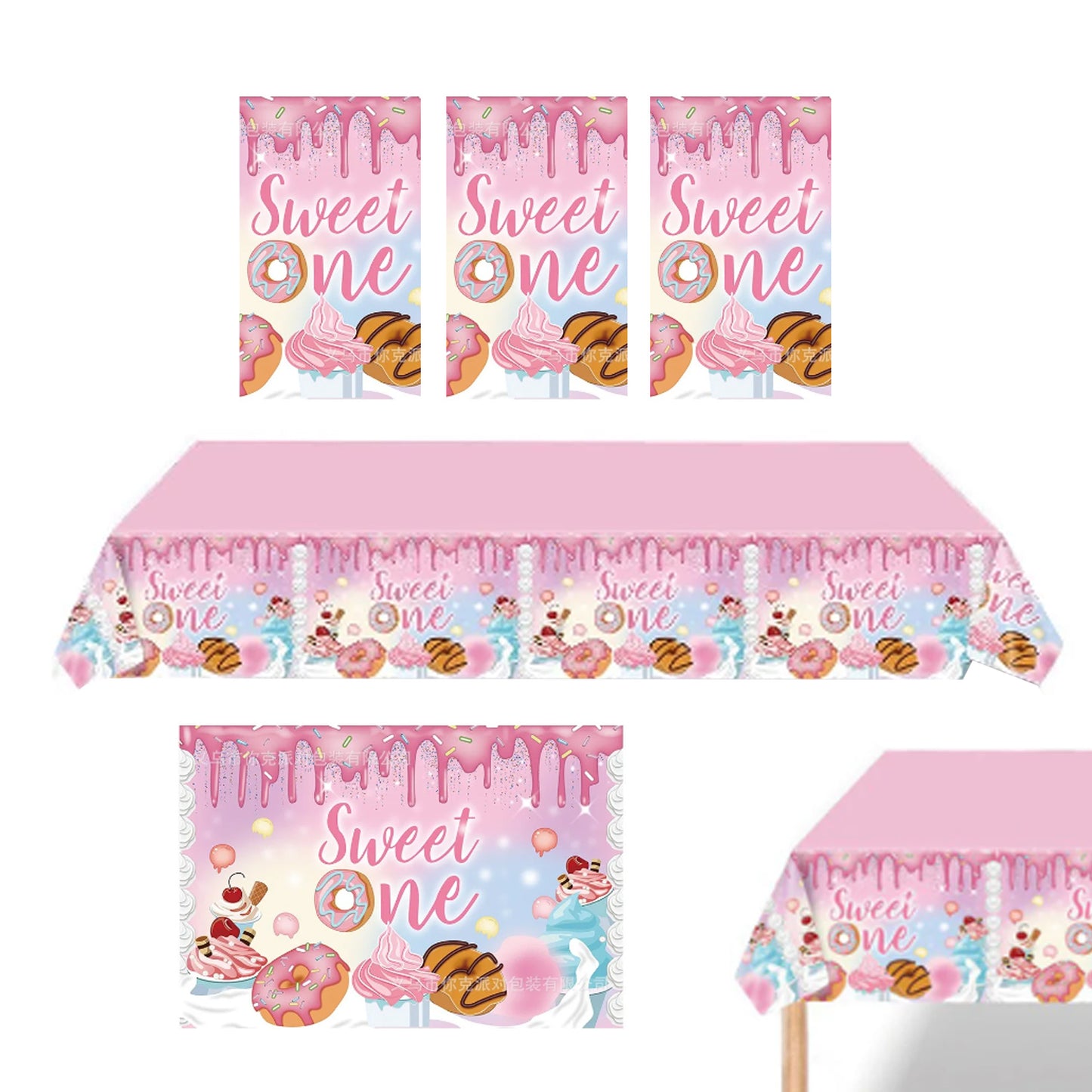 Donut Theme Tablecloth