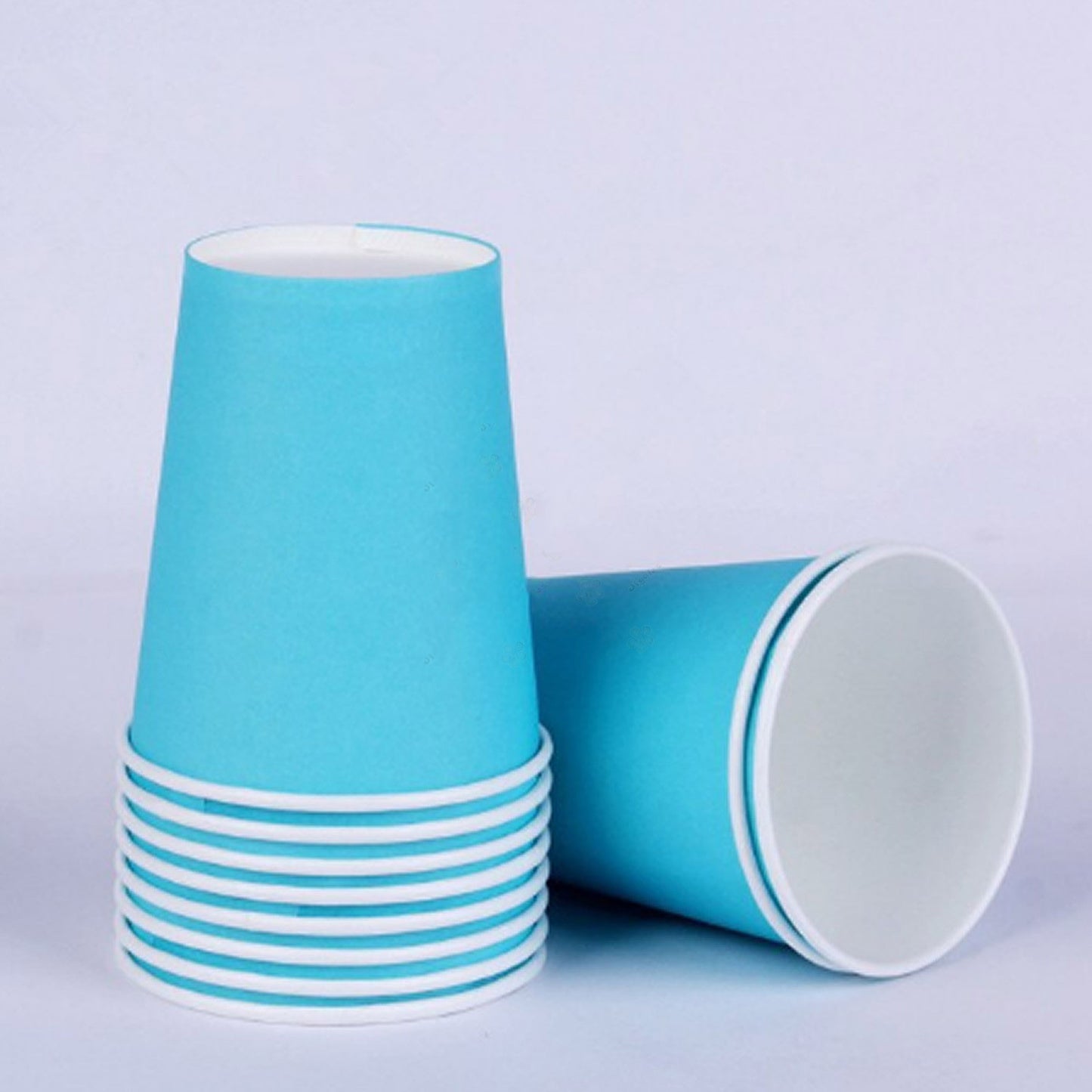 Light Blue Paper Cups