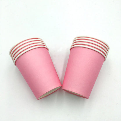 Pastel Pink Paper Cups