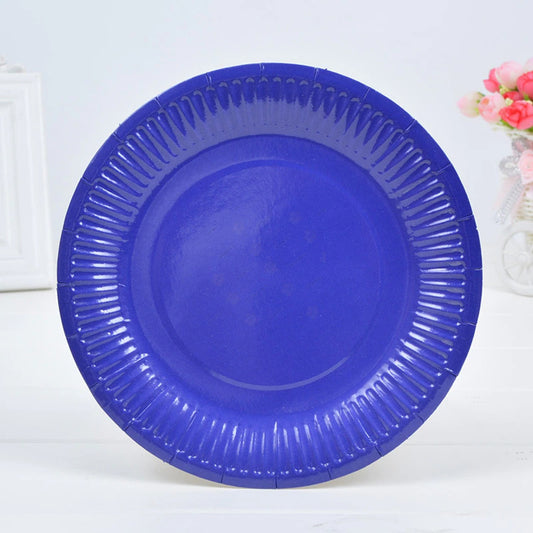 Dark Blue Paper Plates