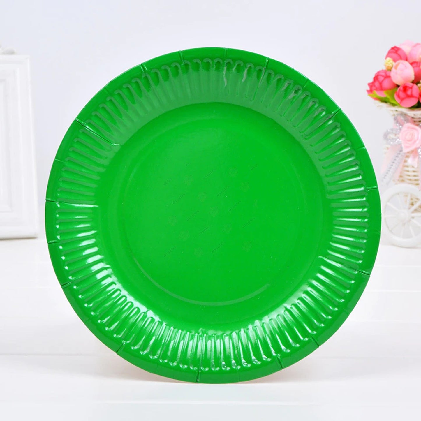 Dark Green Paper Plates