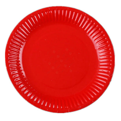 Red Paper Plate