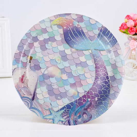 Mermaid Tail Paper Plate