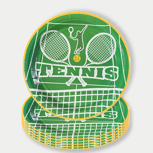 Tennis Theme Paper Plates
