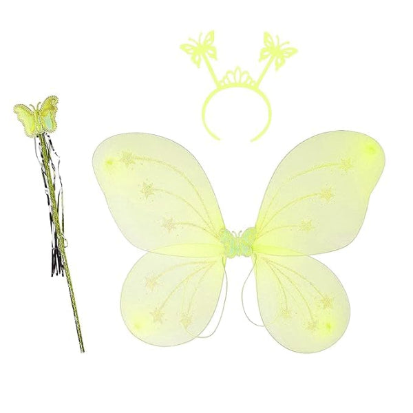 Yellow Butterfly Wings Set