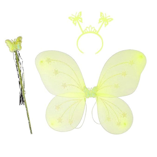 Yellow Butterfly Wings Set
