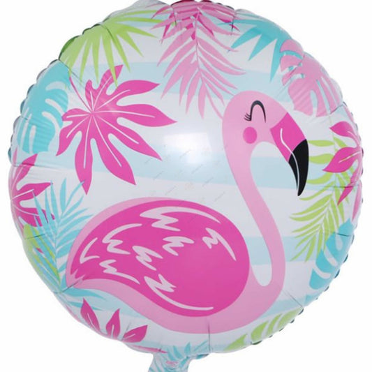 Flamingo Round Foil Balloon