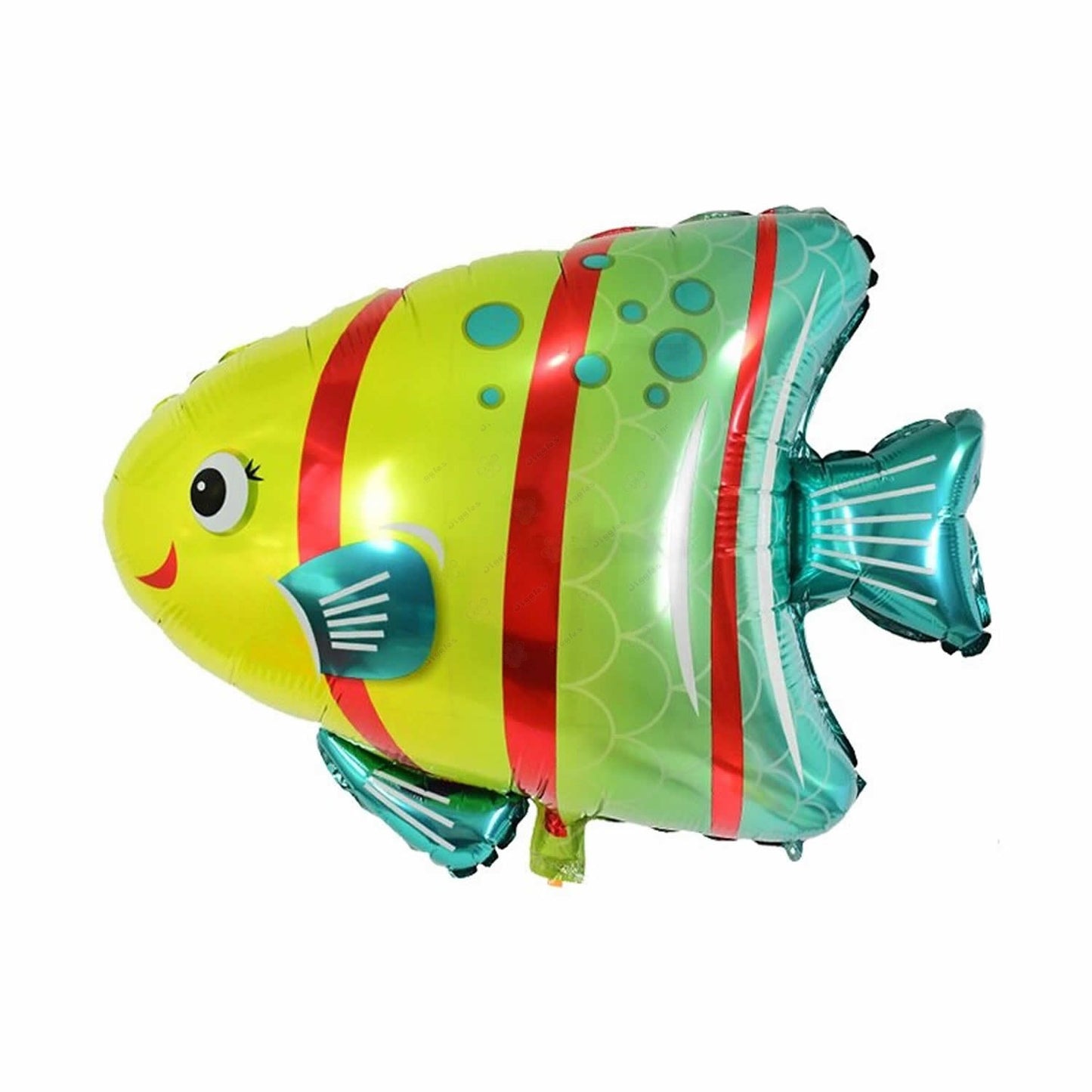 Red Striped Fish Foil Balloon