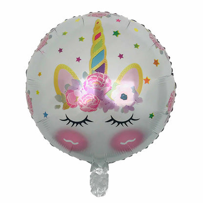 Unicorn Round Foil Balloon