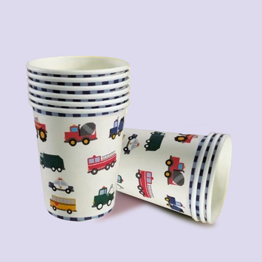 Transport Themes Paper Cup