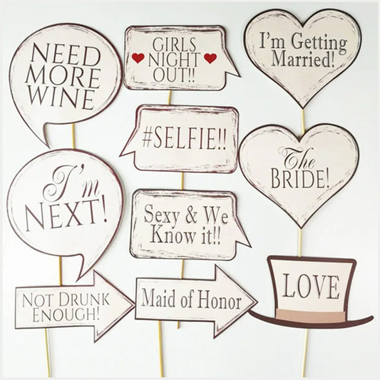 Wedding Party Photo Props