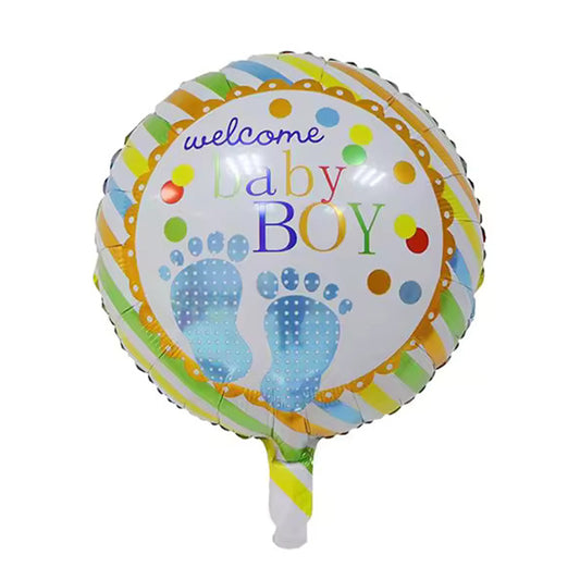 Welcome Baby Boy Foil Balloon