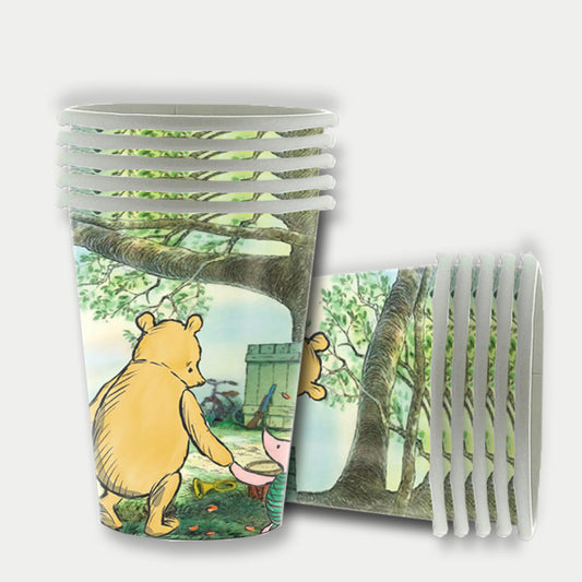 Winnie the Pooh Theme Paper Cups