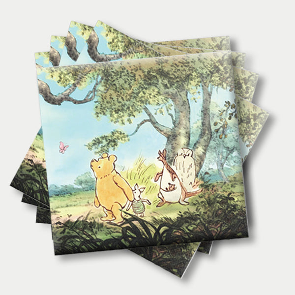 Winnie the Pooh Theme Paper Napkins