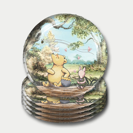 Winnie the Pooh Theme Paper Plates