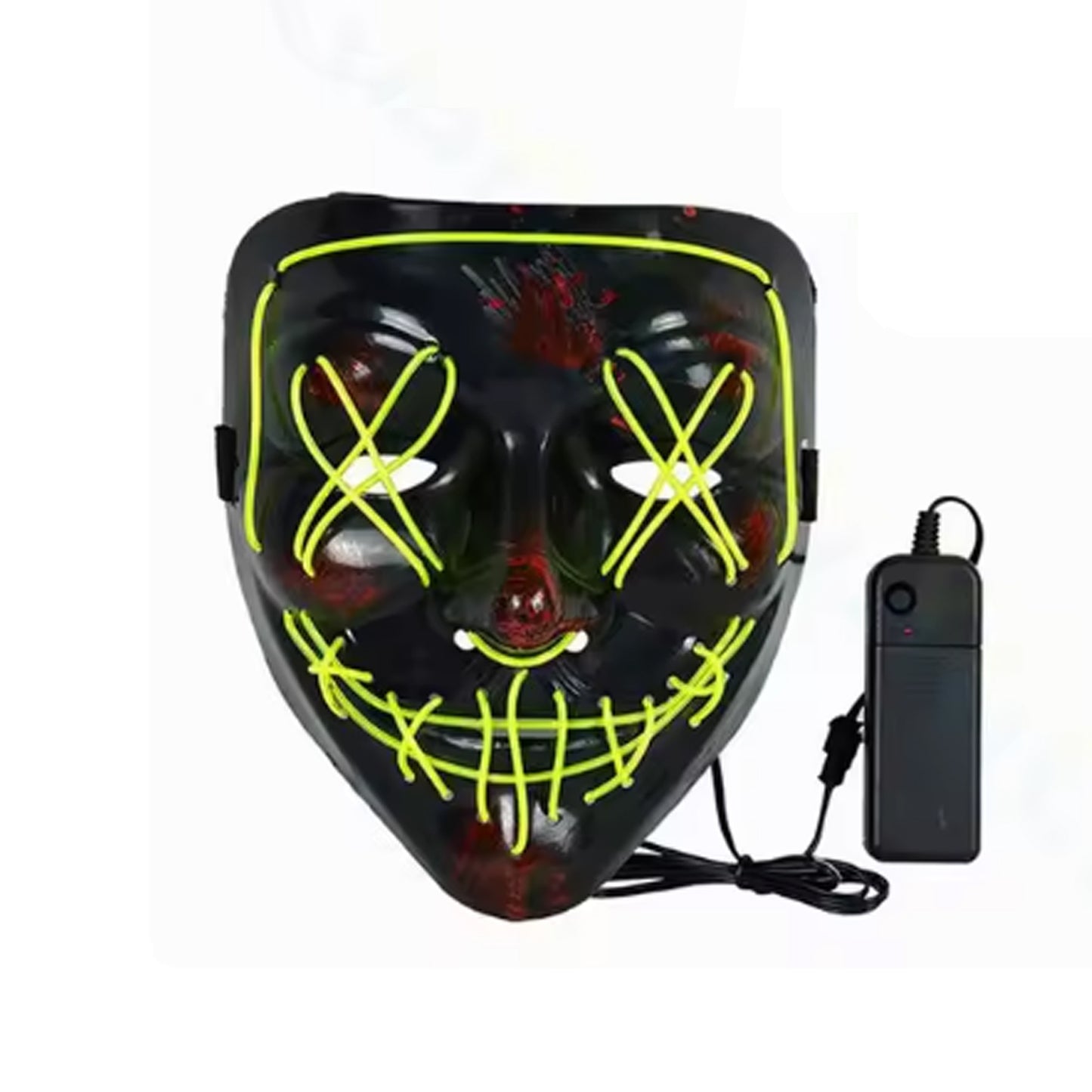 LED Yellow Light up Mask