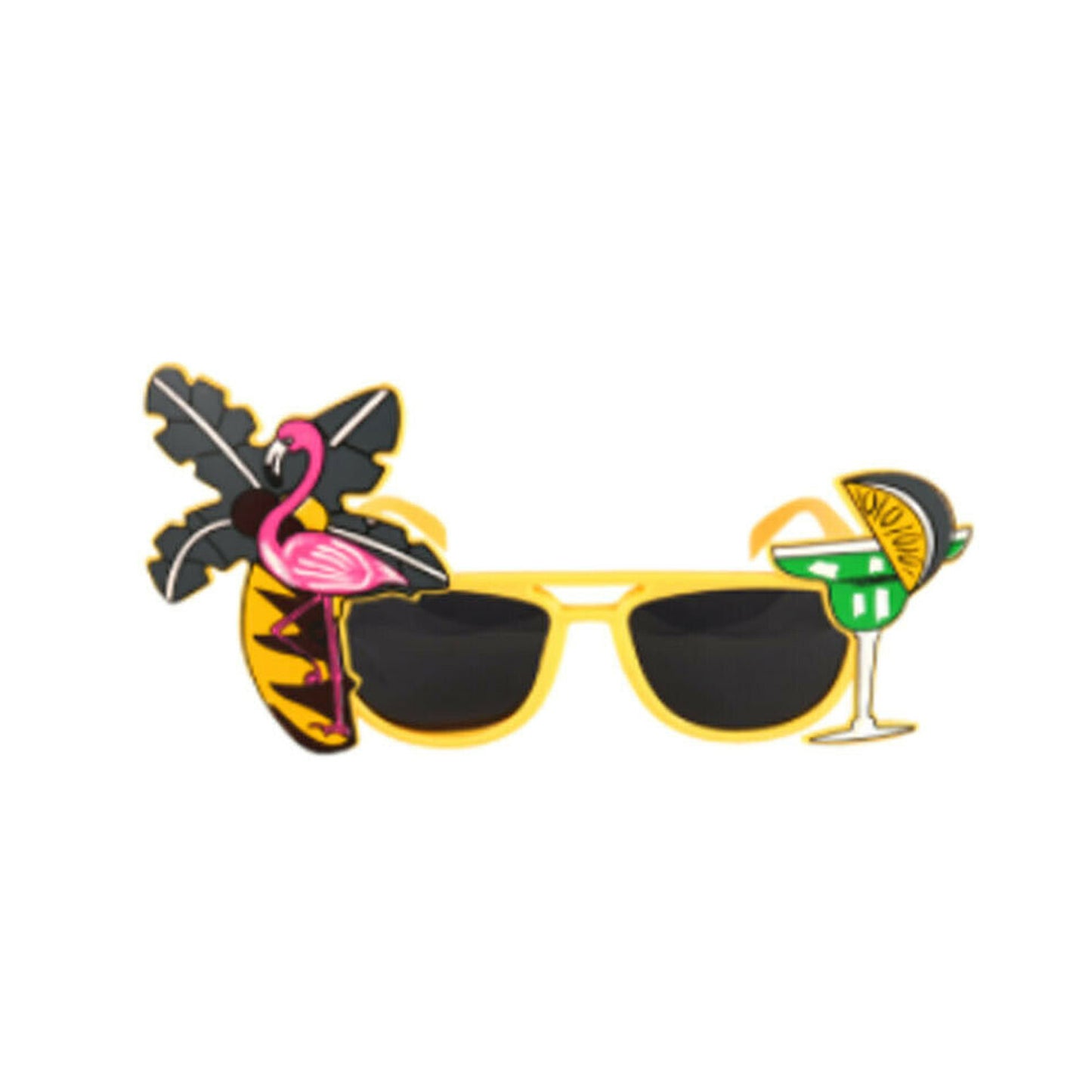 Hawaiian Flamingo Sunglasses Neon Tropical Beach