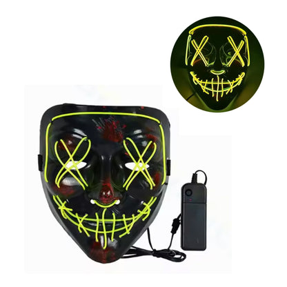 LED Yellow Light up Mask