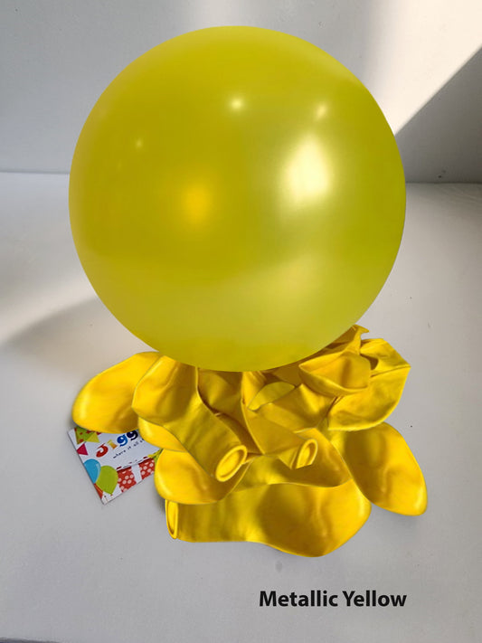 Metallic Balloons Yellow