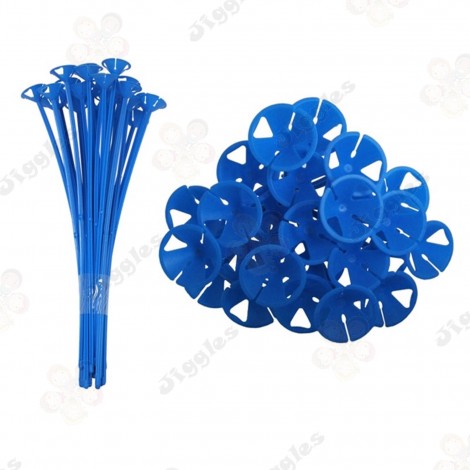 Balloon Sticks with Cups Pack - Blue