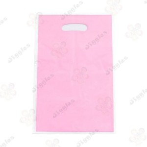 Pastel Pink Plastic Loot Bags