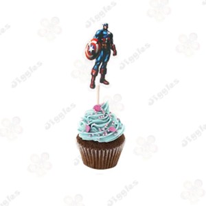 Captain America Cupcake Topper