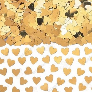 Gold Table Confetti Heart
