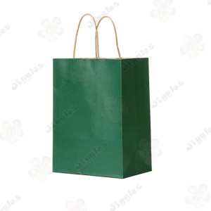 Green Kraft Paper Medium Bag
