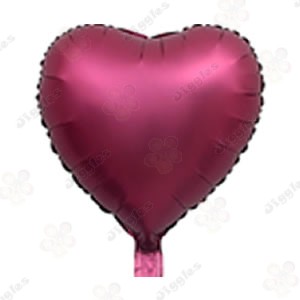 Matt Red Heart Foil Balloon 