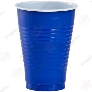 Dark Blue Plastic Cup