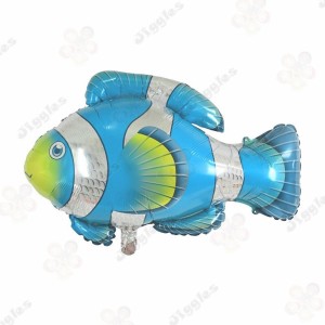 Blue Fish Foil Balloon